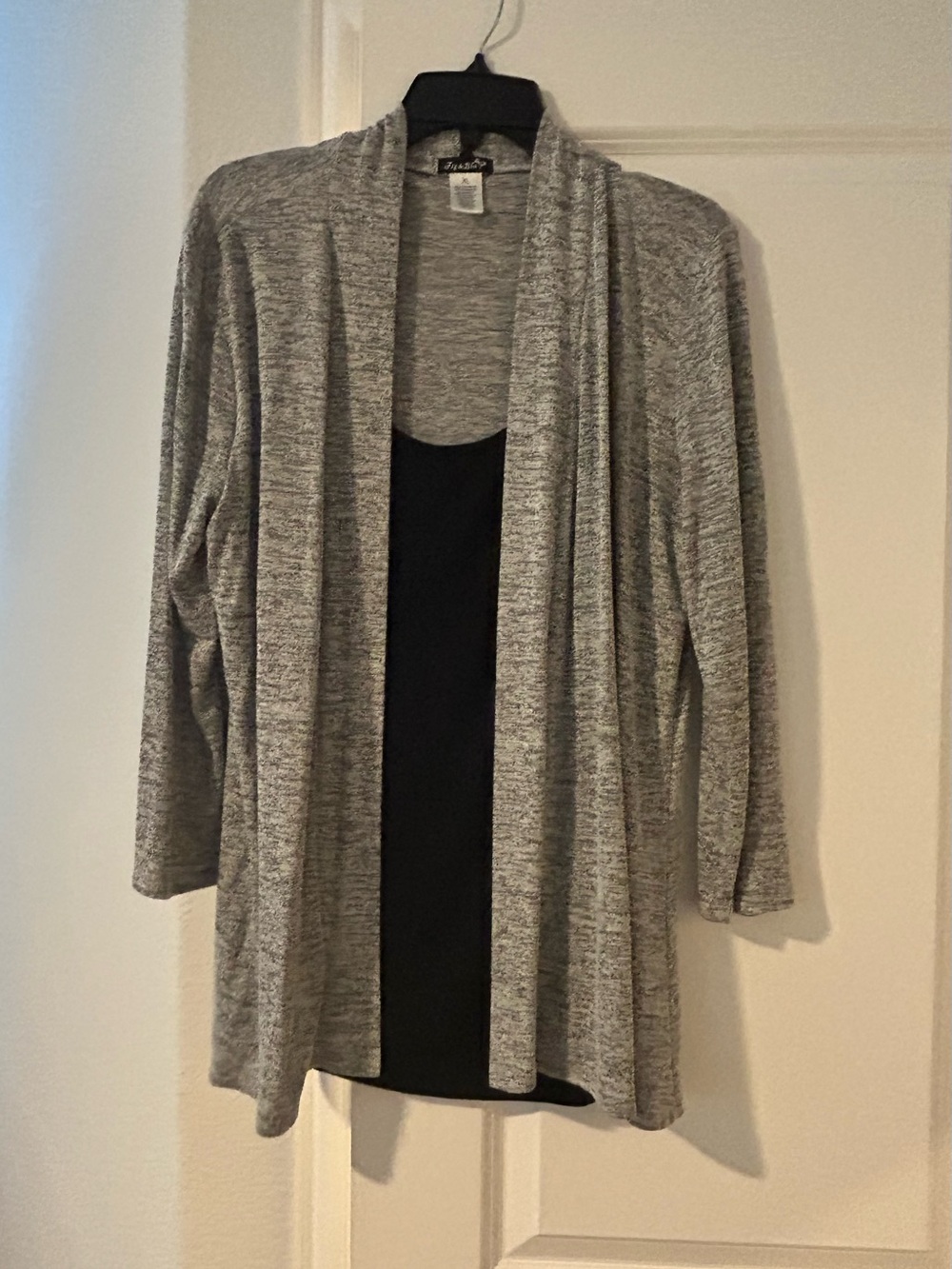 Light Gray Open-Front Women's Cardigan - Versatile Layering